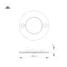 Панель SMART-P98-DIM-G-IN White 230V, 1.5A, 0/1-10V, Rotary, 2.4G ARL, стекло