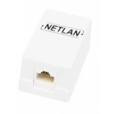 Настенная розетка NETLAN, 1 порт, Кат.5e (Класс D), 100МГц, RJ45/8P8C, 110, T568A/B, неэкранированная, белая, уп-ка 10шт.
