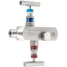Клапан игольчатый двухвентильный SS-2R FM20х1.5-MM20х1.5 (внутр.-наруж.) нерж. сталь макс.рабочее давление 40 МПа