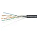 Витая пара экранированная FTP (F/UTP), категория 5e, 4 пары (24 AWG), одножильный, экран - фольга, для внешней прокладки, PE-UV (25 м)