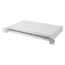 Кросс оптический 1U 24/24 SC, несъемные планки
