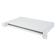 Кросс оптический стоечный 1U 32/32 SC, несъемные планки