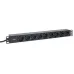 Блок розеток PDU TERACOM PRO 19' 1U 16А/250В 9 роз. Schuko шнур 2 м 3x1.5 мм2 вилка Schuko корпус алюминий черный