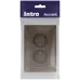 Розетка Intro Accent 6-204-08 2х2P, 16А-250В, IP20, СУ, AL/CU, бронза