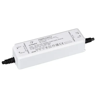 Блок питания ARPV-SP-24100-PFC (24V, 4.2A, 100W) (IP67 Пластик, 5 лет)