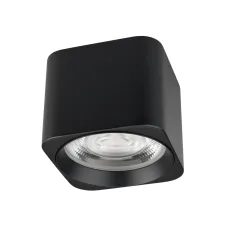 Светильник SP-DICE-S78x78-10W Warm3000 BK 24 deg 230V IP54 металл 5 лет
