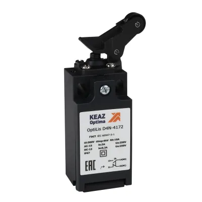 Выключатель концевой OptiLiS D4N-4172 роликовый рычаг вертикальное перемещение