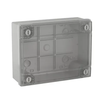 Коробка ответвит. с гладкими стенками, прозрачная, IP56, 380х300х120мм