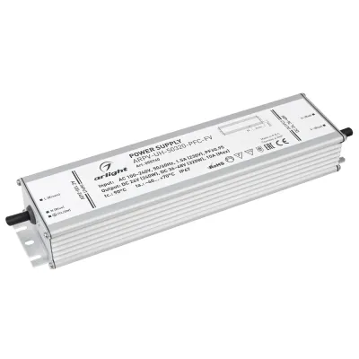 Блок питания ARPV-UH-50320-PFC-FV (24V 240W, 36-48V 320W, 10A) (ARL, IP67 Металл, 7 лет)