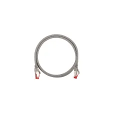 Патч-корд S/FTP 4 пары, экран.,Кат.6a, 2хRJ45/8P8C, T568B, заливной, с защитой защелки, 28AWG (7х0,127мм), LSZH нг(А)-HFLTx, серый, 3м.