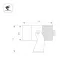 Панель Sens SMART-P17-DIM Black 230V, 4 зоны, 2.4G ARL, IP20 пластик, 5 лет