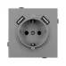 Механизм розетки с USB зарядкой SCT-TENDO-MUAA-PL-GR 230V, 16A, Серый, 1 пост