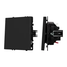 Механизм выключателя одноклавишный проходной SWT-NOBE-MKP1-SFPL-BK 230V, 10A, Чёрный, 1 пост