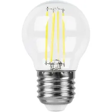 Лампа светодиодная, (9W) 230V E27 4000K прозрачная, LB-509