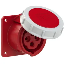 Розетка встраиваемая 16А/400V/3P+E/IP67, фланец   75x75