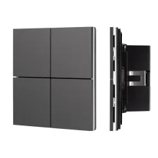 Панель кнопочная Black BUS Frameless IARL IP20 металл 2 года KNX-304-23-IN Black INTELLIGENT