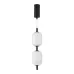 Светильник SP-CARAMELA-HANG-R120-7W Warm2700, BK, 300 deg, 230V, IP20, Натуральный шелк, 3 года