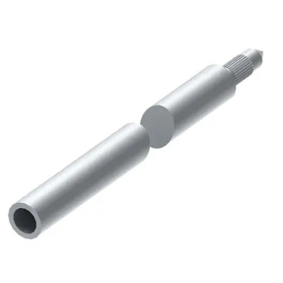 Стержень заземления L-1500 с цапфой D16 quick, для организации заземления токоотводов системы молниезащиты/оборудования, горячеоцинкованная ста