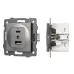 Механизм USB розетки SCT-MUAC-PL-GR-V 5V, 3A, QC4