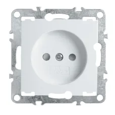 Розетка 1-местная б/з (механизм), 250В, 16А, серия Эрна, PST10-9109-01, белый