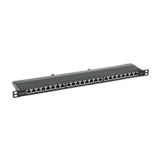 Патч-панель 19'. 0.5 U.CAT6. 24 порта RJ45. экранированная