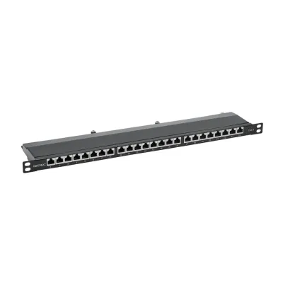 Патч-панель 19'. 0.5 U.CAT6. 24 порта RJ45. экранированная