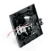 Розетка 1-местная с/з 250В, 16А с защитной шторкой и с USB, серия Эрна, PST16-9011-03, черный