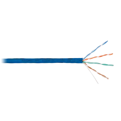 Витая пара U/UTP 4 пары Кат 5e solid BC AWG24 (0.51мм) IN PVC синий 305м
