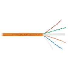 Витая пара U/UTP 4 пары Кат 6 solid BC AWG23 (0.55мм) IN LSZH нг(А)-HF оранжевый 305м