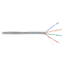 Витая пара U/UTP 4 пары Кат 5e solid BC AWG24 (0.50мм) IN PVC серый 100м