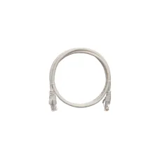 Коммутационный шнур NETLAN U/UTP 4 пары, Кат.5е (Класс D), 100МГц, 2хRJ45/8P8C, T568B, заливной, многожильный, PVC нг(B), серый, 5м, уп-ка 10шт.