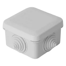 Коробка разветвительная 70*70*40мм, 4 ввода,  IP55, светло-серая, EBX10-34-55 (GE41236)