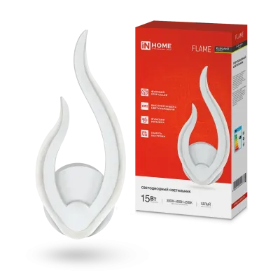 Светильник светодиодный ELEGANT FLAME 15Вт 230В 3000-6500K 1200Лм STEP COLOR белый IN HOME