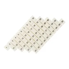 Маркеры для UT/ST/Push-in 2,5 с нумерацией 1-50 (100 шт.) EKF