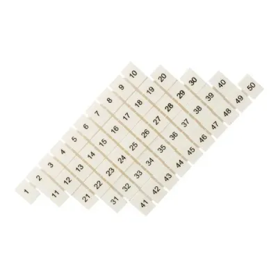 Маркеры для UT/ST/Push-in 2,5 с нумерацией 1-50 (100 шт.) EKF