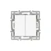 Механизм выключателя двухклавишный проходной SWT-MKP2-PL-WH 250V, 16A