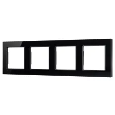 Рамка стеклянная FRM-GLARE-GS-4-BK