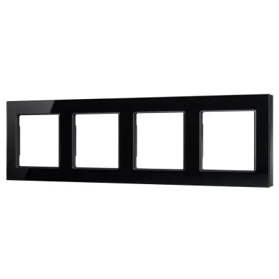 Рамка стеклянная FRM-GLARE-GS-4-BK