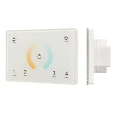 Панель Sens SMART-P81-MIX White 230V, 4 зоны, 2.4G ARL, IP20 пластик, 5 лет