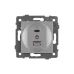 Механизм USB розетки SCT-MUAC-PL-GR-V 5V, 3A, QC4