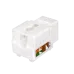 Keystone Jack 8P8C (RJ-45), UTP, Cat.5e. инструментальная заделка, белый