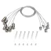 Панель Sens SMART-P67-MULTI White 230V, 4 зоны, 2.4G ARL, IP20 пластик, 5 лет