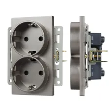 Механизм электрической розетки SCT-MEUD-PL-GR 250V, 16A