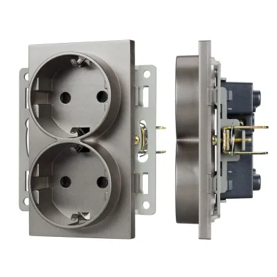 Механизм электрической розетки SCT-MEUD-PL-GR 250V, 16A