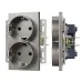 Механизм электрической розетки SCT-MEUD-PL-GR 250V, 16A