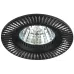 Встраиваемый светильник алюминиевый ЭРА  KL32 AL/BK/1 MR16 12V 50W черный серебро