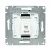 Механизм розетки RJ11  мокко Эпика EKF