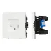 Механизм компьютерной розетки двойной SCT-TENDO-MPC2-SFPL-WH, RJ-45, CAT6, Белый