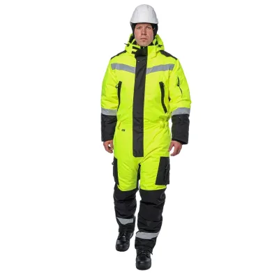 Зимний комбинезон Brodeks KW505, желтый/черный (L)