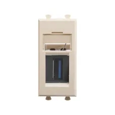USB 3.0 розетка 'Ванильная дымка' Avanti модульная, тип А-А, 1 мод